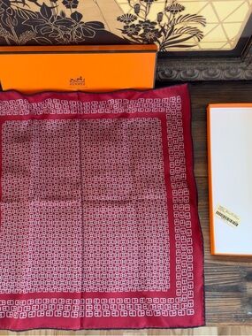 Hermes Pocket Square - Geometric Pattern Pouchette